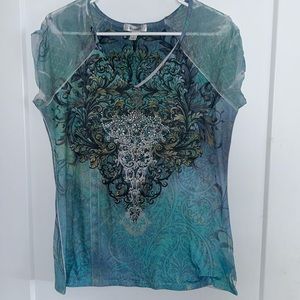 Women’s Dressbarn Y2K V-Neck Shirt